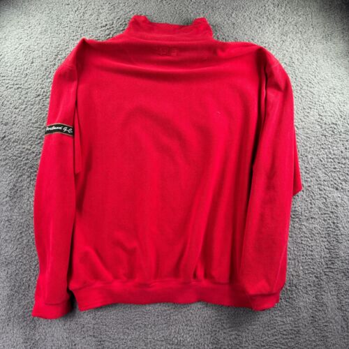 Pullover de golf SDI para hombre 2XL vintage Portland Course rojo 1/4 cremallera parche Dadcore de colección - Imagen 3 de 12