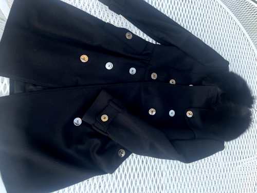 NEU MIT ETIKETT BURBERRY COATBRIDGE SCHWARZ WOLLE KASCHMIR FUCHSKRAGEN TRENCHCOAT US 2 EU 36 - Bild 8 von 18