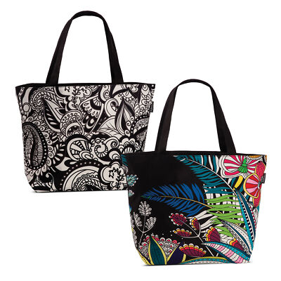 Florale Strandtasche Sommer Umhängetasche Tragetasche Stoff Tasche