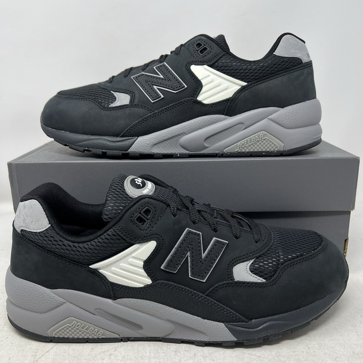 New Balance 580 Black Grey White Men's Shoes Sneakers MT580MDB | eBay