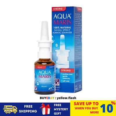 AQUA MARIS Strong 100% Natural [Decongestant] Nasal Spray 30ml - Cold & Flu