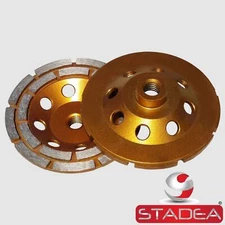 Stadea Diamond Cup Wheel - Double Row - Series Standard C - 5/8"11 T - Yellow