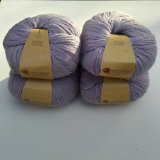 Rooster 'Almerino Aran' (50% Baby Alpaca, 50% Merino Wool)103yds, 50g, Lot of 4,