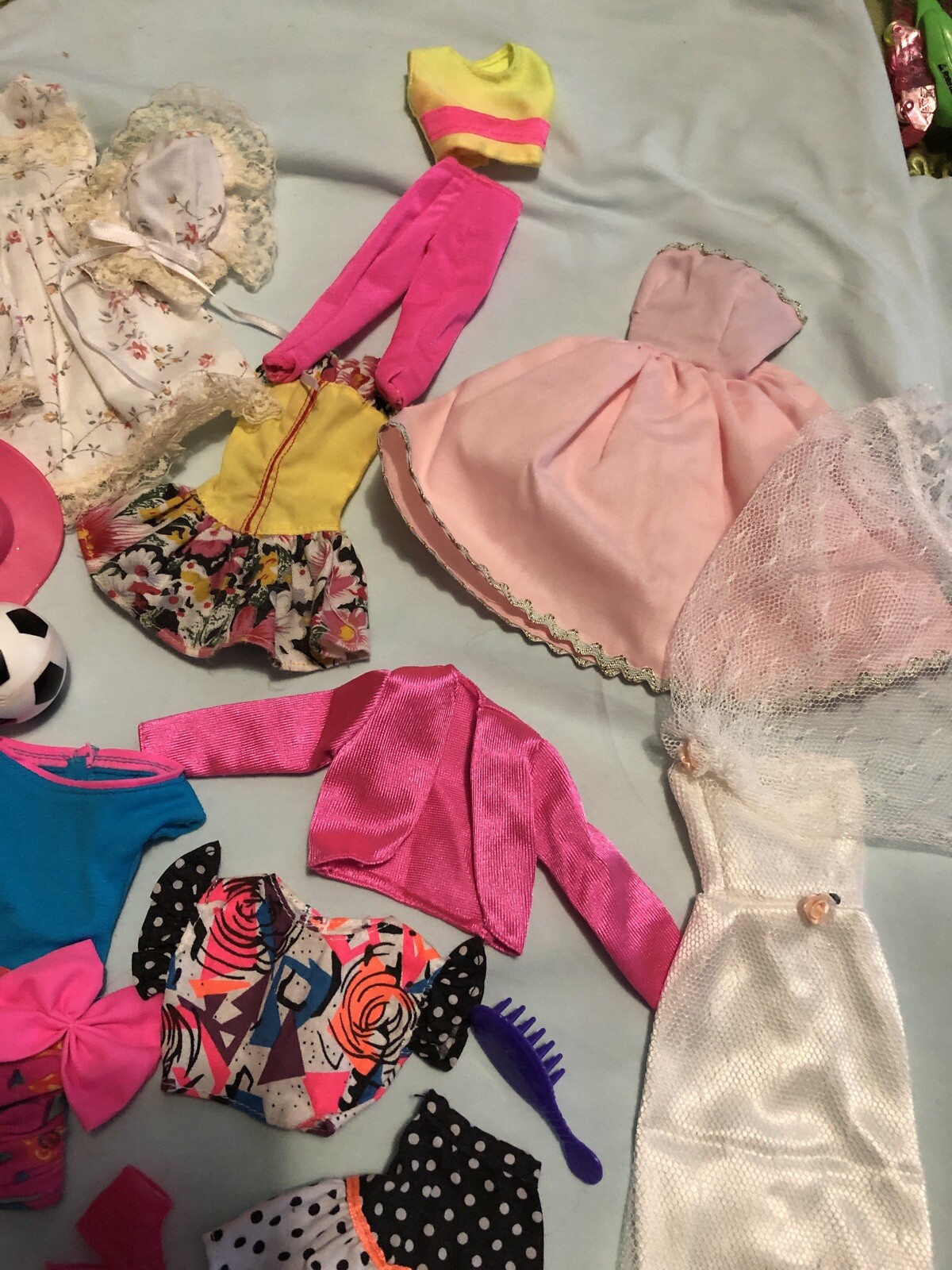 Vintage Barbie Doll Clothes LotBarbie Brand And Few Homemade Wedding