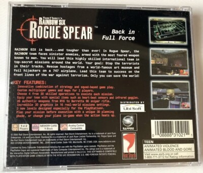 Tom Clancy's Rainbow Six Rogue Spear – PS1 PAL – Version italienne – Excellent état - Jeux vidéo