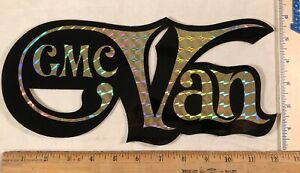  Vintage  1970s GMC  Van Logo Decal  Bumper Sticker  Prism 