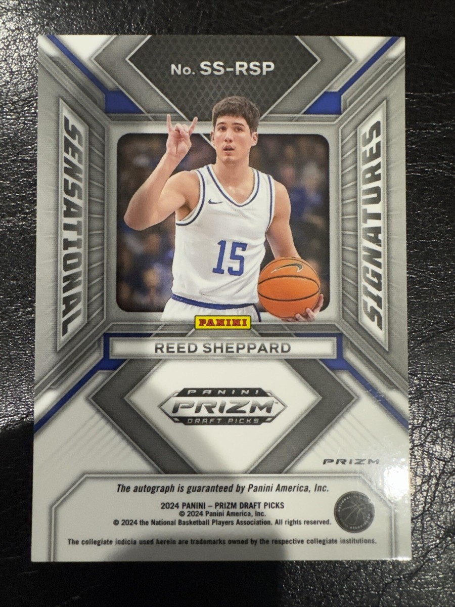 2024 Panini Prizm Draft Reed Sheppard Sensational Signatures