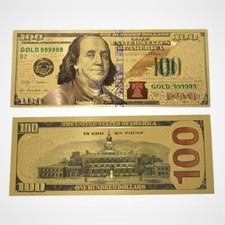 Gold Banknotes non Paper Coins Reserve Bills Wedding Favors Notes Money Gift