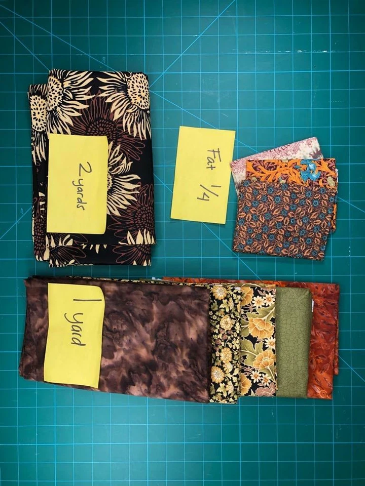 Quilters Project Bundle 7.75 yards Brown Nature Fabric, Moda, St. James RJR - Image 2 of 4