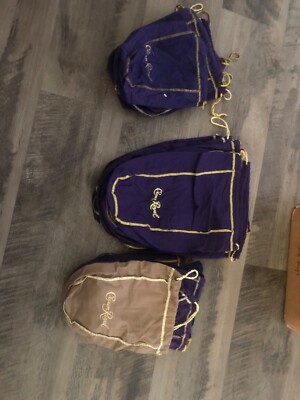 large Crown Royal bags approximately 70-100. Only  a few small ones 