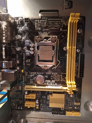 Asus H81M-K Motherboard + CPU + Gehäuse