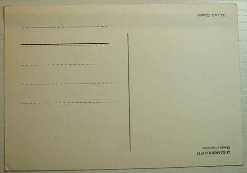 1980 Italy Consandolo Ferrara Not Traveled Church and Canonica - Picture 2 of 2