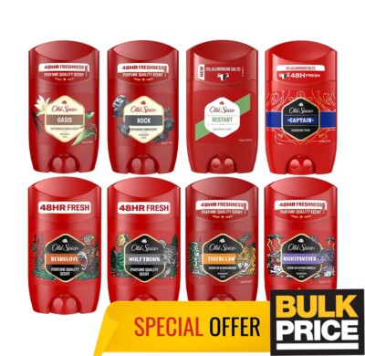 Old Spice Stick Deodorants Antitranspirant Mixed Menge Einzigartig Düfte 6-pack