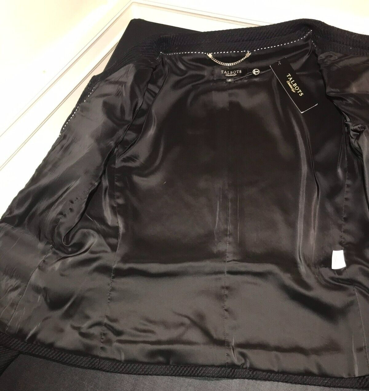 Talbot's Black 3 Button Lined Jacket | Blazer VTG… - image 8