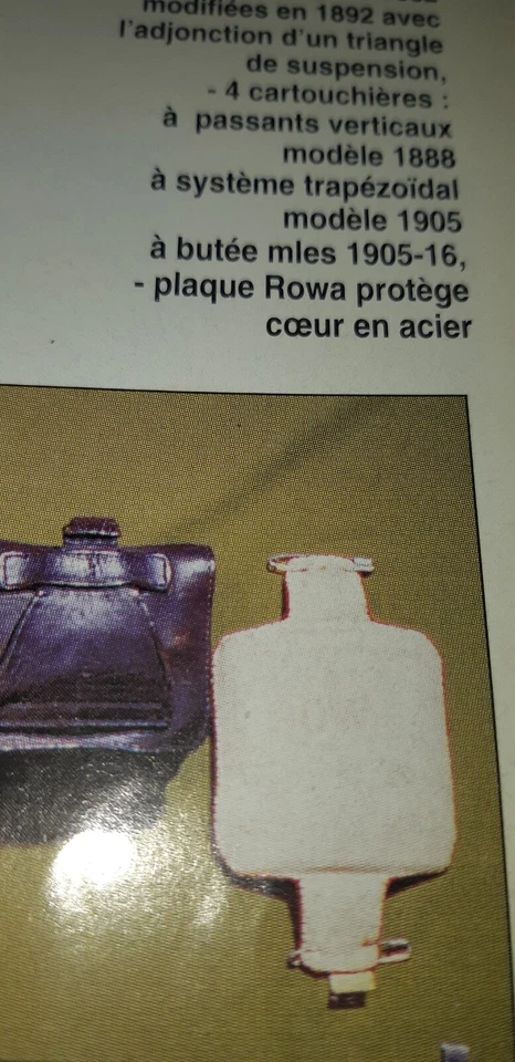 Militaria Français 1914-1918 plaque Rowa ww1 protège cœur première guerre - Photo 3/4