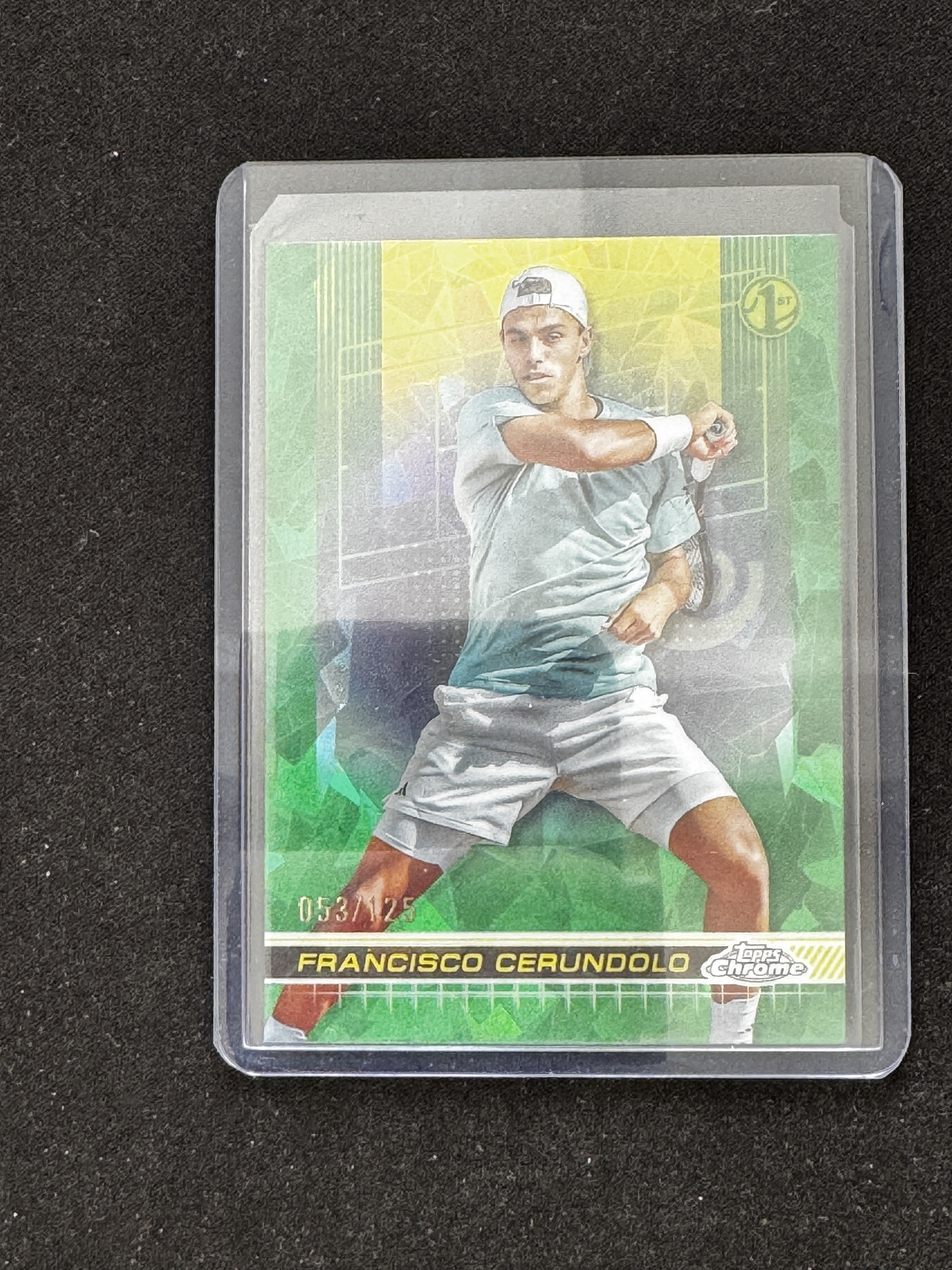 2024 Topps Chrome Sapphire Tennis Francisco Cerundolo Green Refractor