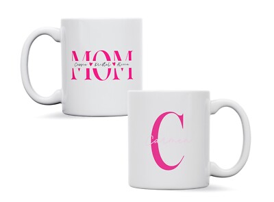 Personalisierte Tasse Name Anfangsbuchstabe individuell, Erwachsene Geburtstag, Definition Geschenk