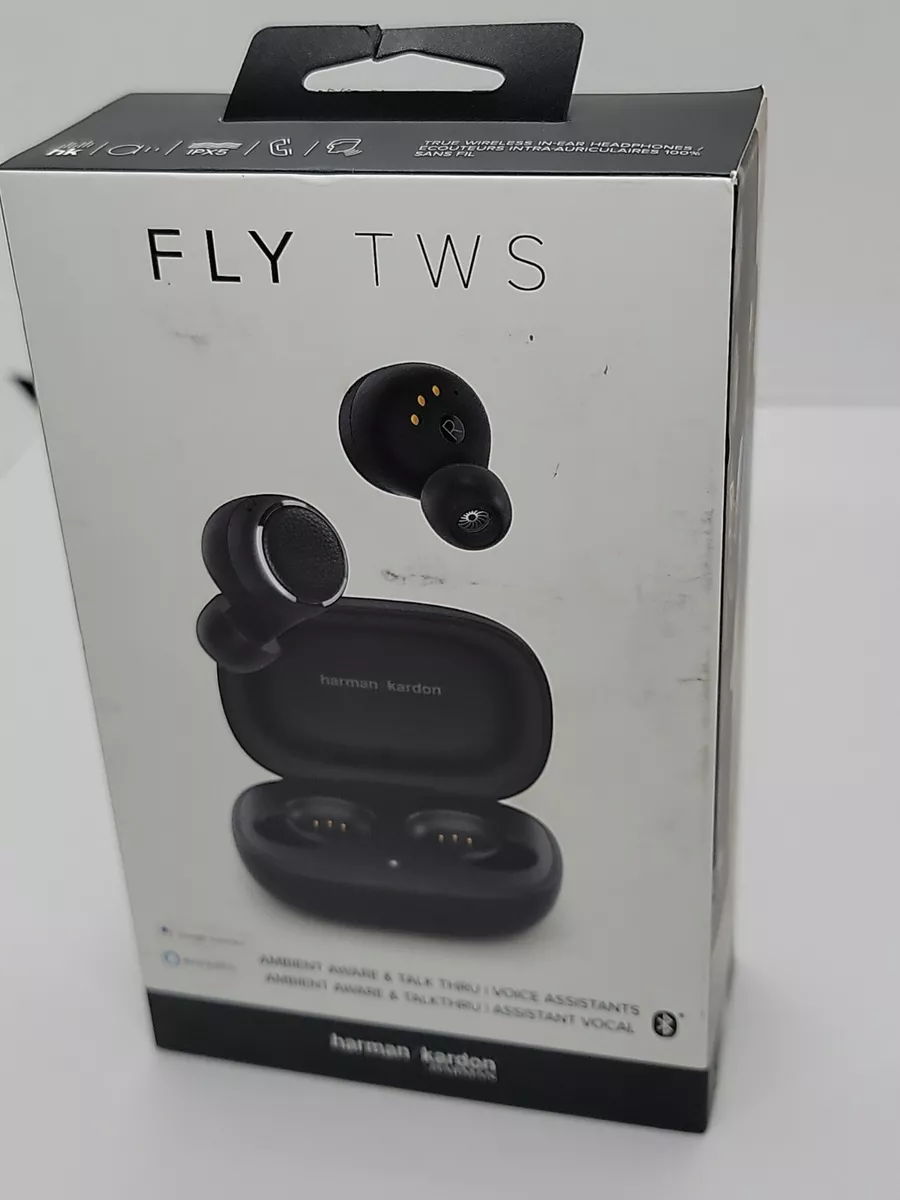 GENUINE Harman Kardon Fly TWS True Wireless In-Ear Headphones Black - OPEN BOX