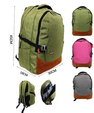 Zaino da scuola viaggio aereo low cost in tessuto nylon robusto tasche porta PC