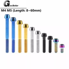 TITANIUM BOLTS TAPER CONE HEAD SOCKET ALLEN SCREW BOLT M4 M5 X 8-60MM TI GR10.9