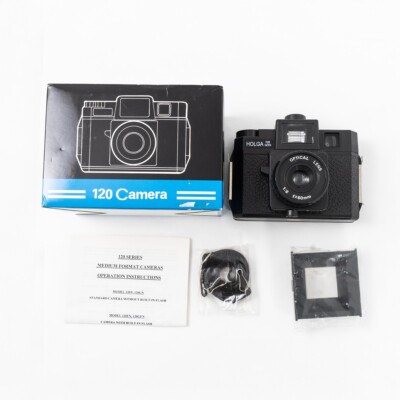 [unbenutzt] Holga 120 GCFN Black Lomo analoge Mittelformatkamera