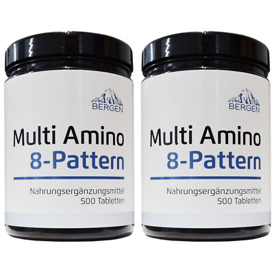MULTI ESSENTIAL Amino Pattern vegan 1000 Presslinge Tabletten mit 8 Aminosäuren