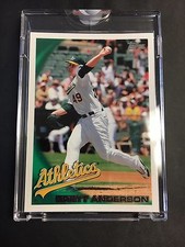 2010 Topps Vault Blank Back 1/1 Brett Anderson - Oakland A's - RARE 1 of 1 