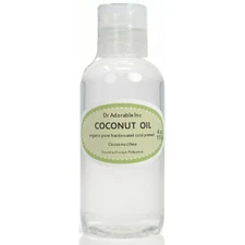 4 Oz Premium Pure Organic Cold Pressed Best Fractionated Coconut Oil Shiny Hair