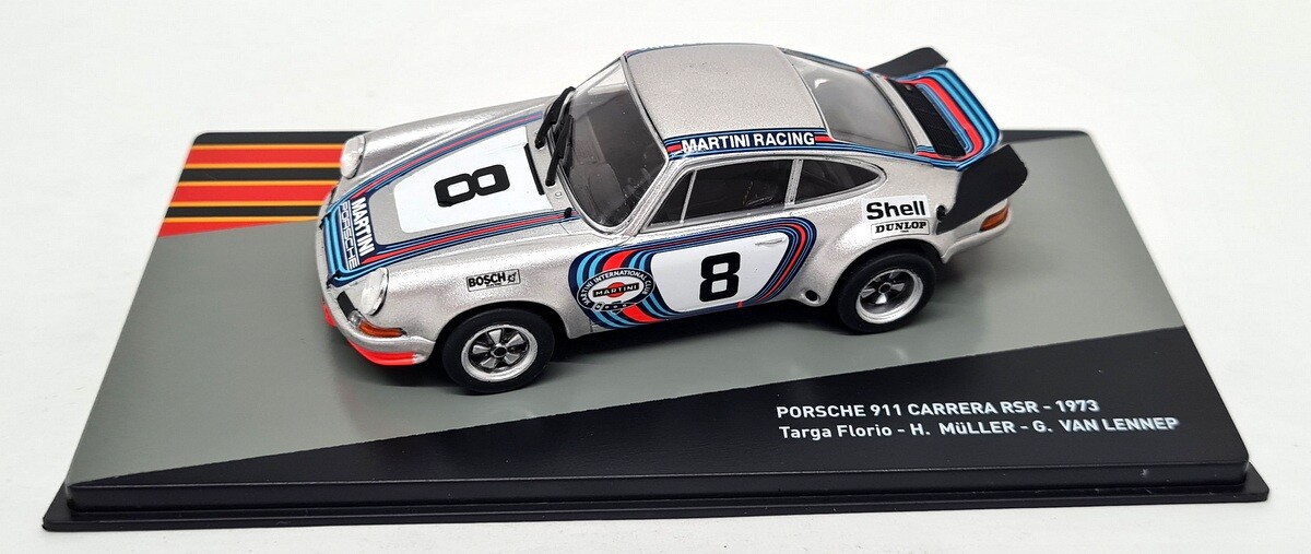 Atlas 1/43 Porsche 911 Carrera RSR 1973 Targa Florio Martini Atlas 1/43 Porsche 911 Carrera RSR 1973 Targa Florio Martini