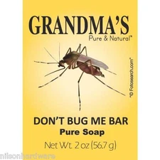 (3) Grandma's Don't Bug Me Bar Soap Natural Mosquito Repellent Help Prevent Zika