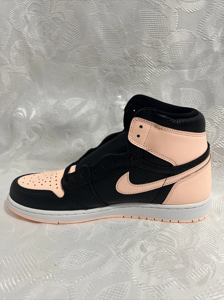 AIR JORDAN 1 РЕТРО ВЫСОТЫ OG 11,5 МАЛИНОВЫЙ ОТТЕНОК 555088 081 ПЕРСИКОВЫЙ РОЗОВЫЙ АРКТИЧЕСКИЙ УДАР - Изображение 2 из 4