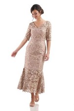 La Femme 29331 Embellished Off the Shoulder Jersey Gown SZ 2  469 LightTaupe