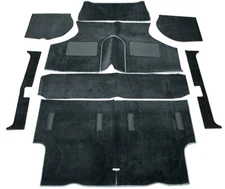 Carrelli Hessian Backed Interior Car Carpet Set Black For Austin MINI 1959-1993