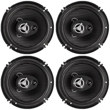 Pack of (4)Power Acoustik Reaper 6.5" 3 way 400 Watts