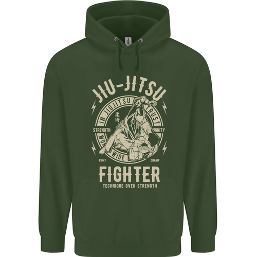 Jiu Jitsu Fighter Mixed Martial Arts MMA Childrens Kids Hoodie - Picture 45 of 80