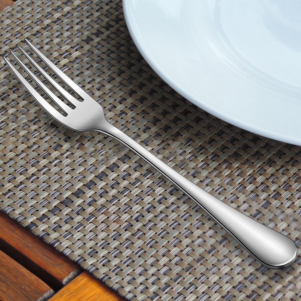 Table Forks Easy To Clean Stainless Steel Cutlery Fork Set (8PCS) eBay