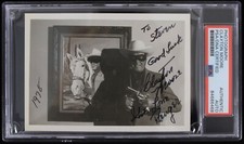 1978 Clayton Moore (d. 1999) The Lone Ranger Autographed 4x6 Photo (PSA Slabbed)