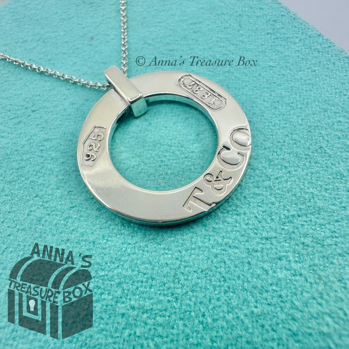 tiffany circle pendant necklace