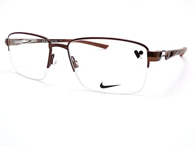 Nike Halbrandlose Lesebrille von +0,75 bis +3,50 Satin Walnut 8141 212