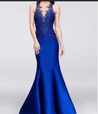 glamour by terani couture mermaid dress size 4 prom wedding