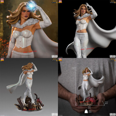 Iron Studios 1/10 Marvel Comics White Queen Emma Frost Collectible Statue Model