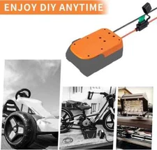 Power Wheels Adapter for Ridgid AEG 18V Hyper Li-Ion Battery Dock Power Connecto