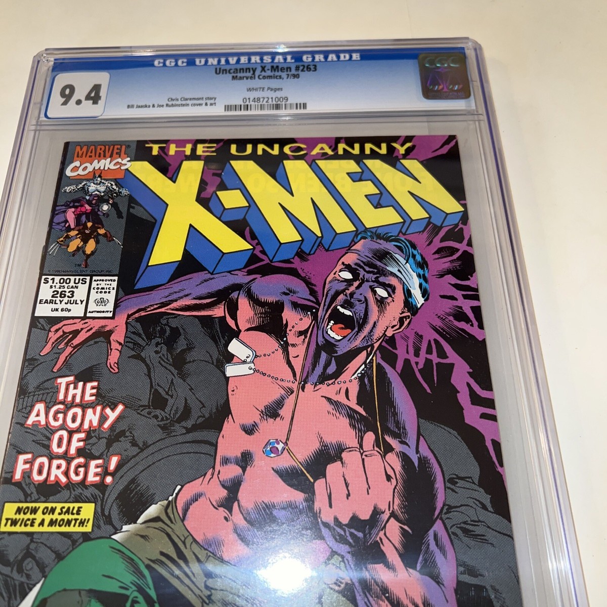 Uncanny ￼X-Men #263 CGC 9.4 7/90 ￼ Marvel Comics￼￼ (Case has a