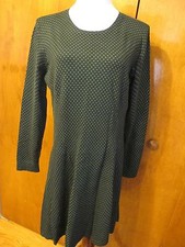 Michael Kors women’s black green A-line cotton viscose dress XLarge 