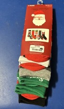 Christmas socks 5 Pairs. Sock Size 10-13.