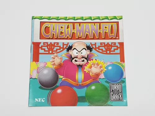 Chew-Man-Fu Authentic Original TurboGrafx-16 NEC Manual Only