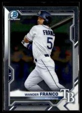 2021 Bowman Chrome Prospects Atomic Refractor Wander Franco Tampa Bay Rays