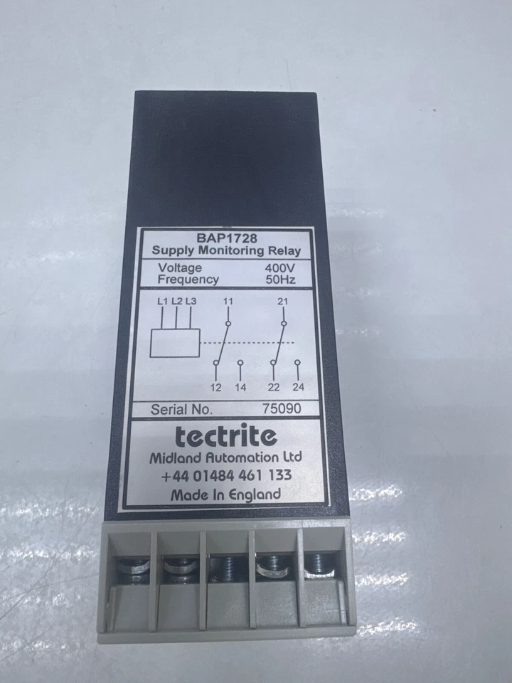 Tectrite Midland JAY BAP1728 Supply Monitoring Relay - Image 3 of 4
