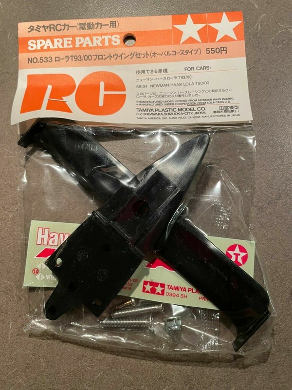 50533 Tamiya Lola T93/00 Indy/F-1 Front Bumper Wing Set F101/F102/F103/F104-NOS