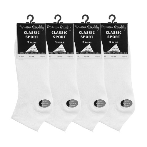 Mens Trainer Socks Running Socks Ankle Socks Athletic Sport Socks Multipack 6-11 - Picture 7 of 9